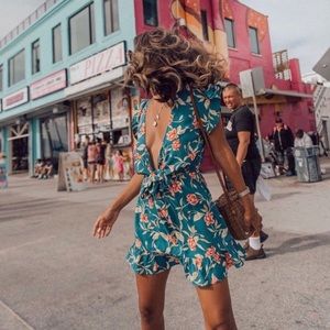 Kivari Lucia Frill Mini Dress L